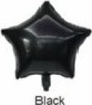 Fóliový balónek Hvězda černá - Moje party