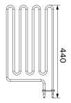 Topné těleso, spirála pro saunová kamna SW60 (E), 2000W/230V CY10-0015L