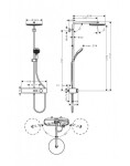 HANSGROHE - Pulsify S Sprchový set s termostatem, průměr 26 cm, 3 proudy, EcoSmart, chrom 24221000