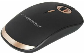 Esperanza ACRUX EM127 bezdrátová optická myš černo-zlatá / 1600 dpi / USB 2.0 (PERESPMYS0111)