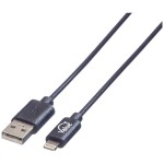 Delock USB 2.0 prodlužovací kabel plochý zahnutý [1x USB 2.0 zástrčka A - 1x USB 2.0 zásuvka A] 1.00 m černá oboustranně zapoji