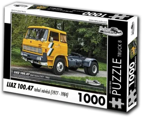 RETRO-AUTA Puzzle TRUCK č.8 Liaz 100.47 tahač návěsů (1977-1984)