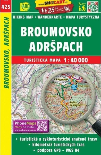 Broumovsko, Adršpach 1:40 000