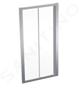 GEBERIT - GEO Sprchové dveře 100x190 cm, stříbrná/čiré sklo 560.133.00.2