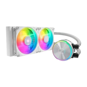 Cooler Master PL240 Flux bílá / 2x 120mm / 2300 RPM @ 32dB / 72.4 CFM / AMD + Intel (MLY-D24M-A23PZ-RW)