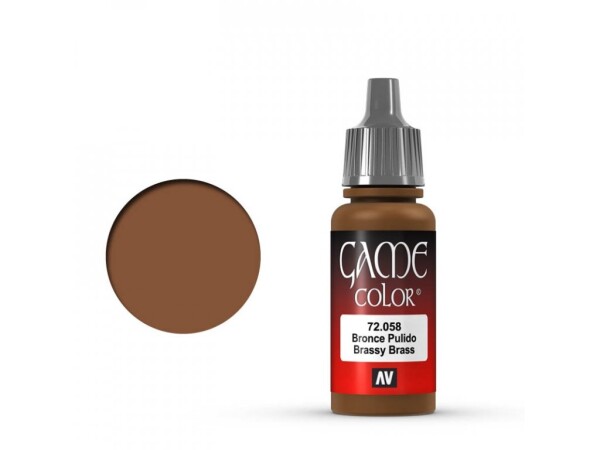 Vallejo Game Color 72058 Brassy Brass 18 ml