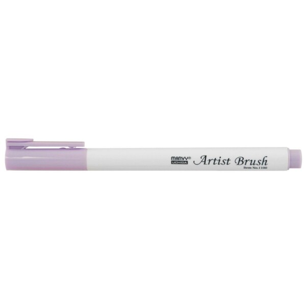 MARVY Artist Brush 1100-62 fix štětcový hrot – barvy vodní báze brush pen na papír lettering kaligrafie rozmývatelný mísitelný acid free netoxický