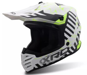 MX helma Xrc Jasper Youth 2.0 black/white/fluo - Yxl / bílá