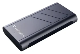 Verbatim TurboMetal SSD stříbrná / Externí SSD disk / 2 TB / USB4 / R: 3700 MB/s / W: 3600 MB/s (32022)