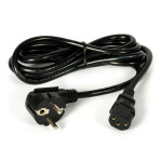 Síťový kabel 230VAC Schuko - 1,8m, vidlice 90°, IEC C13
