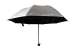 Skládací deštník pro dospělé 25 cm - hvězdná obloha stříbrná
