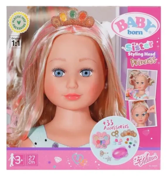 ZAPF CREATION Stylingová hlava BABY born Princess