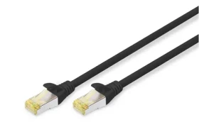 Digitus CAT 6A černá / Patch kabel / S/FTP / AWG 26/7 / 0,5 m (DK-1644-A-005/BL)