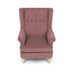 Křeslo ušák, růžová látka, AK-388 PINK2