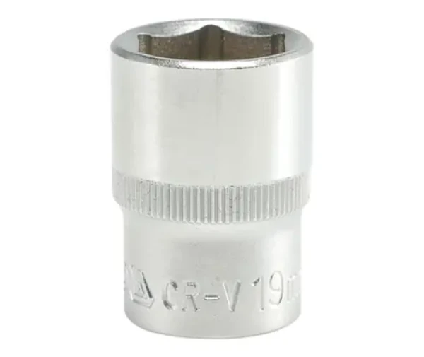 YATO YT-1212 Nástrčný klíč šestihranný 1|2 / Velikost 19 mm / Délka 38 mm / CrV 50BV30 (YT-1212)