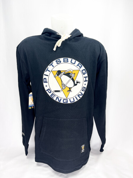 Mitchell Ness Pánská Mikina Pittsburgh Penguins Thermal Lightweight Hoodie Vintage Logo Velikost: