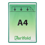Djois rámeček s kapsou samolepicí, A4, otevřený shora, nepermanentní, zelený, 5 ks