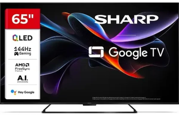 65" SHARP 65HR7265E černá / 3840 x 2160 / QLED / HDMI / USB / Wi-Fi / DVB-TT2CSS2 / repro 24W (65HR7265E)