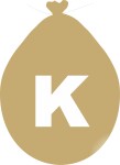 Balónek písmeno K zlaté balonky.cz Balónek písmeno K zlaté balonky.cz