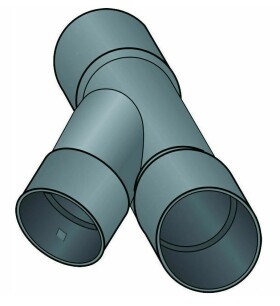 MIDAS Strabusil odbočka DN 100/100 - 45°