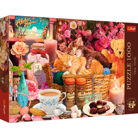 Puzzle Premium Plus - Čajový čas: Všechny pěkné věci 1000 dílků 68,3x48cm v krabici 40x27x6cm