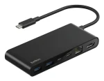 Belkin CONNECT USB-C Hub černá / Hub / 8v1 / 2x USB-C (INC024HQBK)