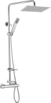 JB Sanitary Sprchová sestava s termostatickou baterií s horním vývodem, 25x25cm, s příslušenstvím ST 61 011 05 5