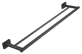 NOVASERVIS - Dvojitý držák ručníků GRETA 600 mm, gun metal AGR10GM