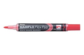 Popisovač na bílé tabule Pentel Maxiflo Flex-Feel - červený