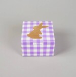 Cake Star Cake Star Velikonoční krabička vzor kostka fialová (10 x 10 x 6,5 cm)