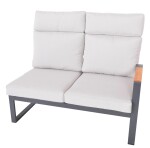 ROJA ANNECY rohová hliníková souprava