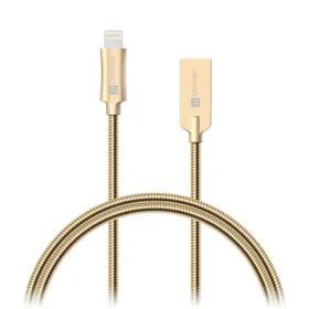 CONNECT IT Wirez Steel Knight Lightning - USB 1m metallic zlatá (CCA-4010-GD)