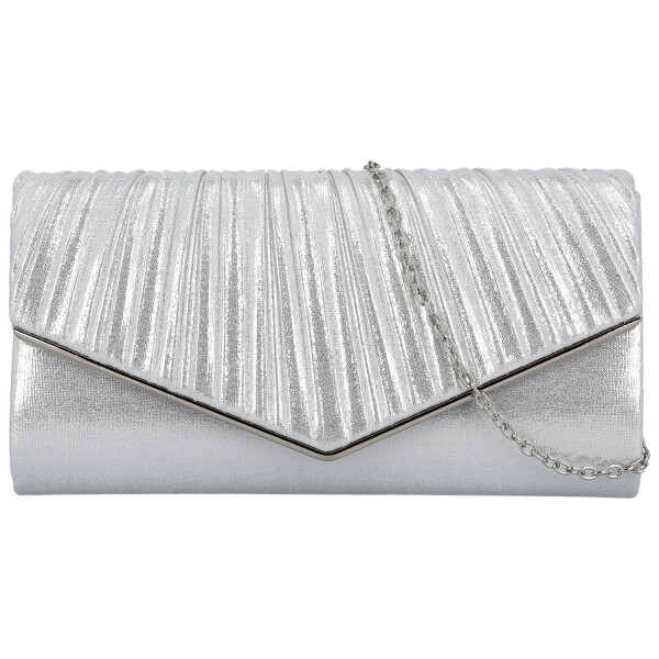 Módní dámské psaníčko Michelle Moon Defne, stříbrné