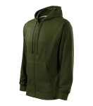 Trendy Zipper mikina pánská military 3XL