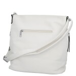 Zajímavá dámská koženková crossbody kabelka Denisa, bílá
