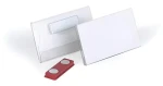 Durable transparentní / Jmenovka s magnetem / 40x75 mm / PVC / 25 ks (811619)
