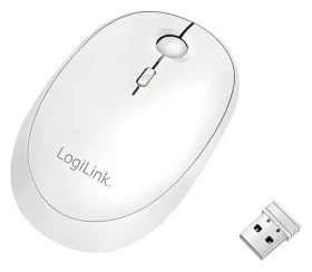 LogiLink Bezdrátová myš bílá / Bezdrátová myš / 800/1200/1600 DPI / Bluetooth 4.0 / 2.4 GHz (ID0205)