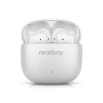 Niceboy Beans 4 POP bílá / Bezdrátová sluchátka s mikrofonem / Bluetooth 5.4 / IPX4 / nabíjecí pouzdro (beans-4-pop-white)