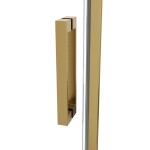 HOPA - Sprchové dveře BELVER GOLD NEW - Barva rámu - Zlatá, Rozměr A - 150, Směr zavírání - Univerzální Levé / Pravé, Výplň - Čiré bezpečnostní sklo - 8 mm BCBELV15BGCN