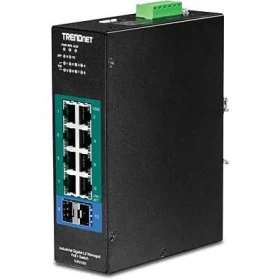 TRENDnet TI-PG102i / Průmyslový switch / 8x Gigabit PoE+ / 2x SFP / 240 W / L2 managed / DIN-Rail (TI-PG102I)