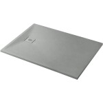 CERANO - Sprchová vanička obdélníková Pablo - SMC/minerální kompozit - strukturovaná šedá - 150x90x3 CER-481336