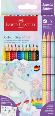 Faber-Castell, 201542, Colour Grip, sada akvarelových pastelek, limitovaná edice jednorožec, 13 ks