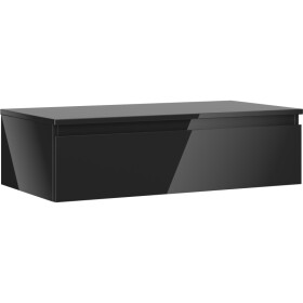 MEXEN/S - Orio koupelnová skříňka pod umyvadlo 90 cm s deskou, 1 šuplík, černá lesk 91A10-09023-1-BFC70
