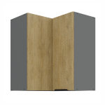 Horní rohová skříňka Cremona ANT 60x60 GN-72 2F (90°) Barva korpusu: Antracit, Barva dvířek: Dub Cremona
