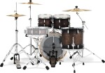 PDP Concept Maple 4 Piece Studio Set Satin Charcoal Burst Laquer