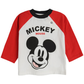 Tričko s dlouhým rukávem Mickey Mouse- krémové - 86 CREAMY