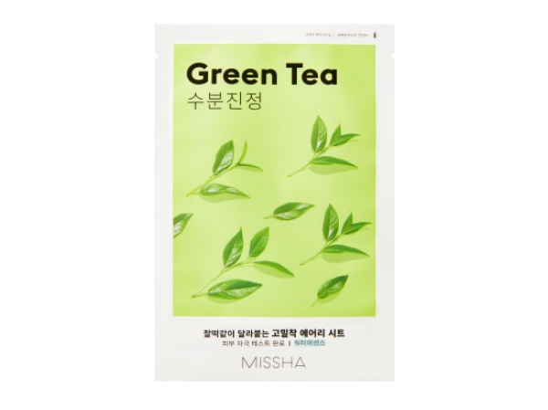 MISSHA Airy Fit Green Tea Pleťová maska 1 ks