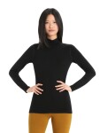 Dámské triko dlouhý rukáv ICEBREAKER Wmns 260 Tech LS Turtleneck, Black velikost: L
