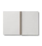 Rifle Paper Co. Kroužkový linkovaný blok Delphine, modrá barva, papír