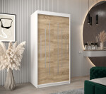 Šatní skříň Abi Y0 Barva korpusu: Dub artisan, Rozměry: 120 cm, Dveře: Černá